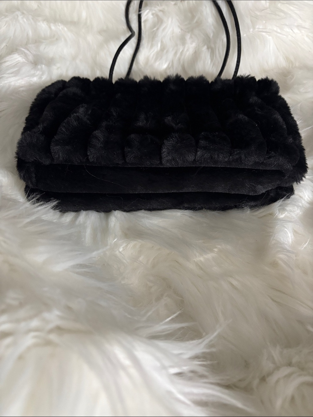 VIP Black Faux Fur Bag - Picture 4 of 8